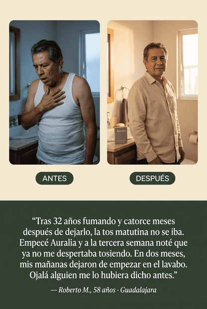 Auralia — Suplemento Natural para Pulmones del Ex-Fumador | Sobres Solubles
